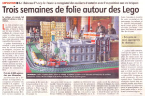 exposition Lego Chateau d'Ancy le Franc Bourgogne Yonne Républicaine 03 05 2017