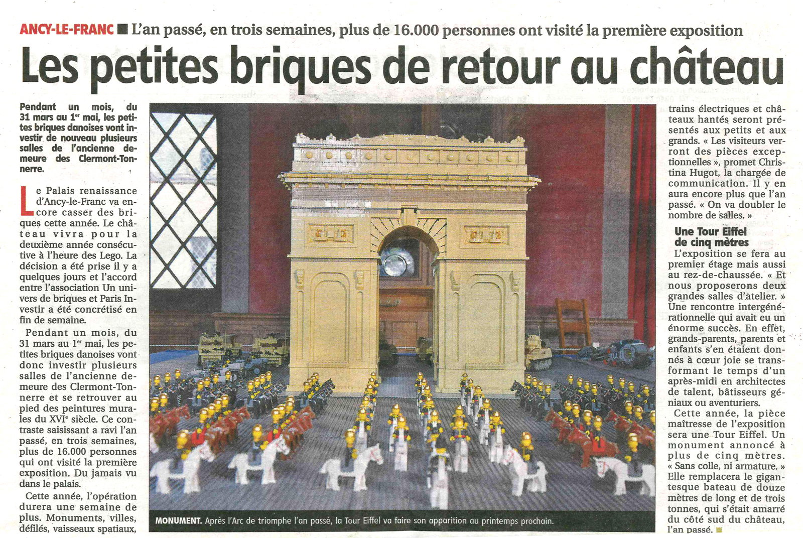Exposition 100% LEGO au château d'Ancy le Franc