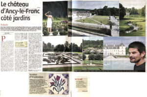 jardins Chateau d'Ancy le Franc article de presse Bourgogne