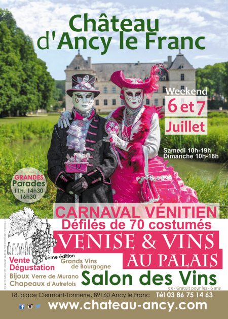 carnaval vénitien chateau d'ancy le franc
