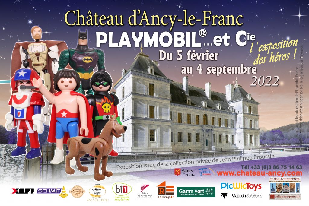 Évènement Playmobil® 2022 - L'exposition des Héros ! - Château d'Ancy le  Franc